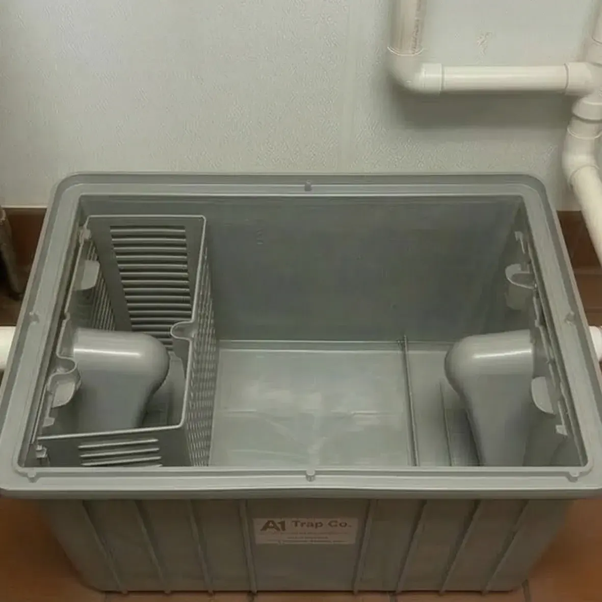 Grease trap after cleaning 1