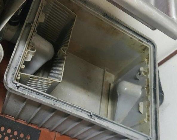 Grease trap after cleaning 2