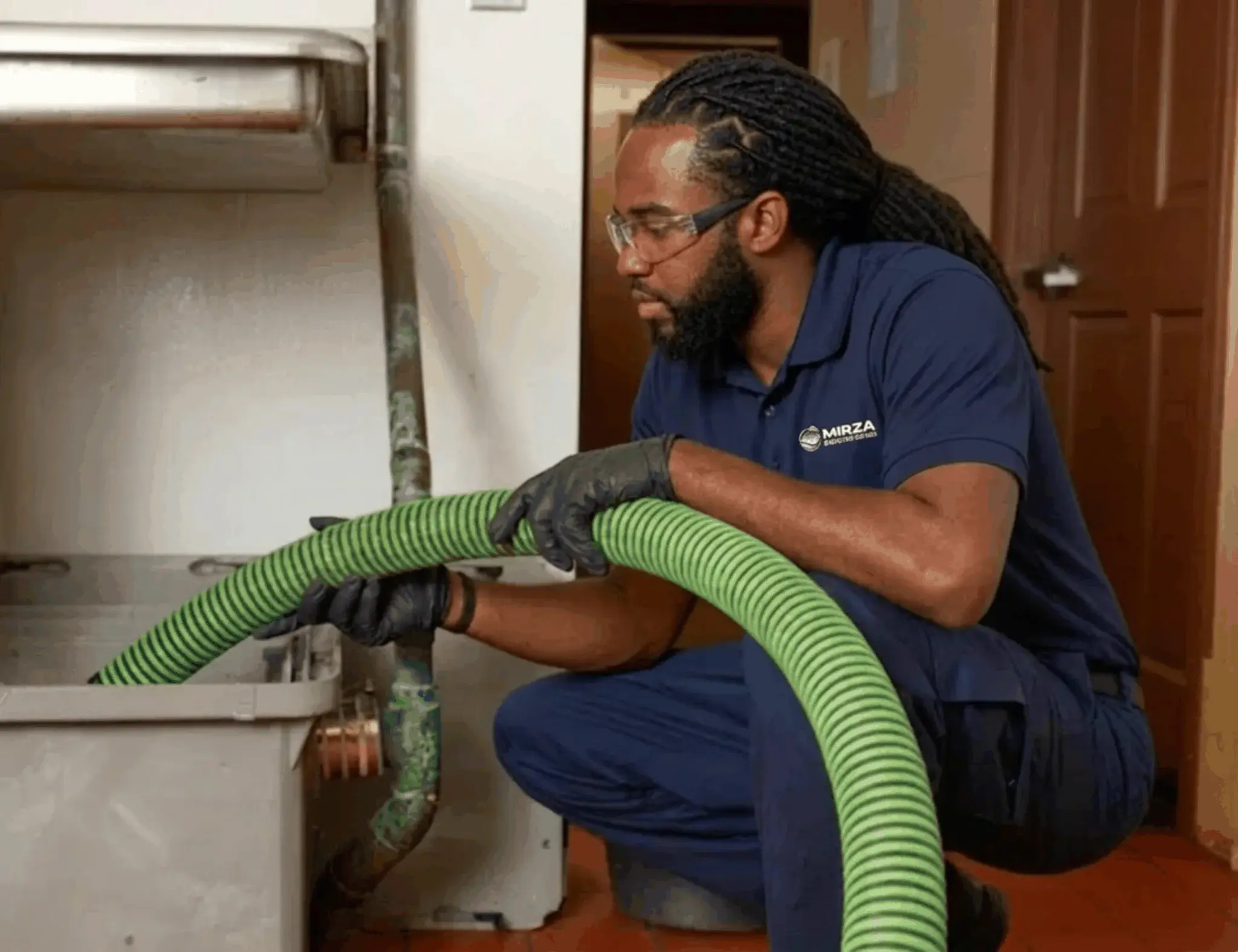 Mirza Grease Trap Services technician at work