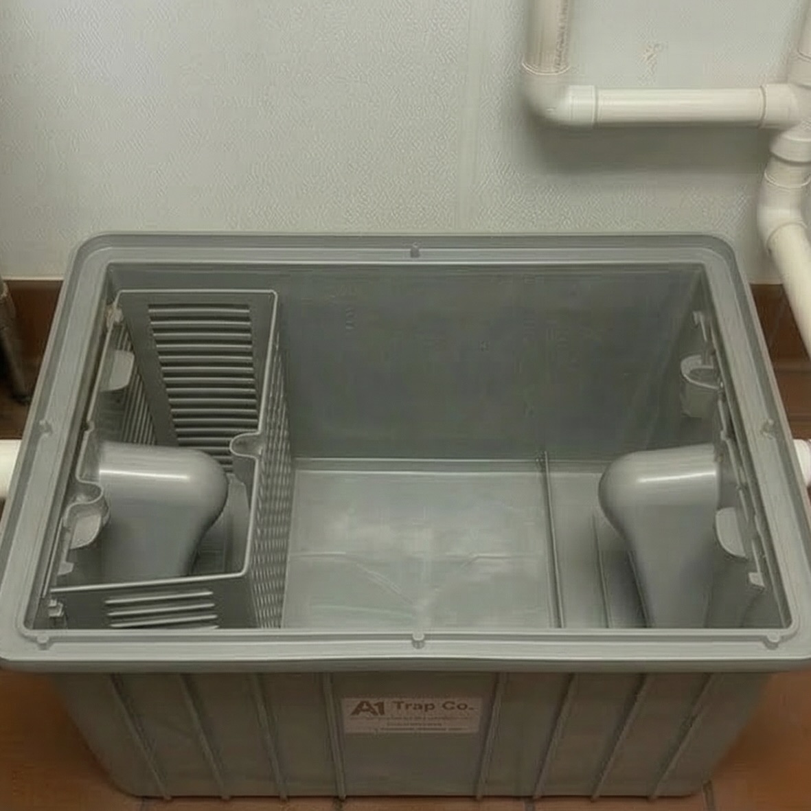 Grease trap after cleaning 1