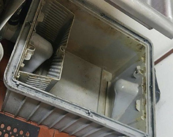 Grease trap after cleaning 2