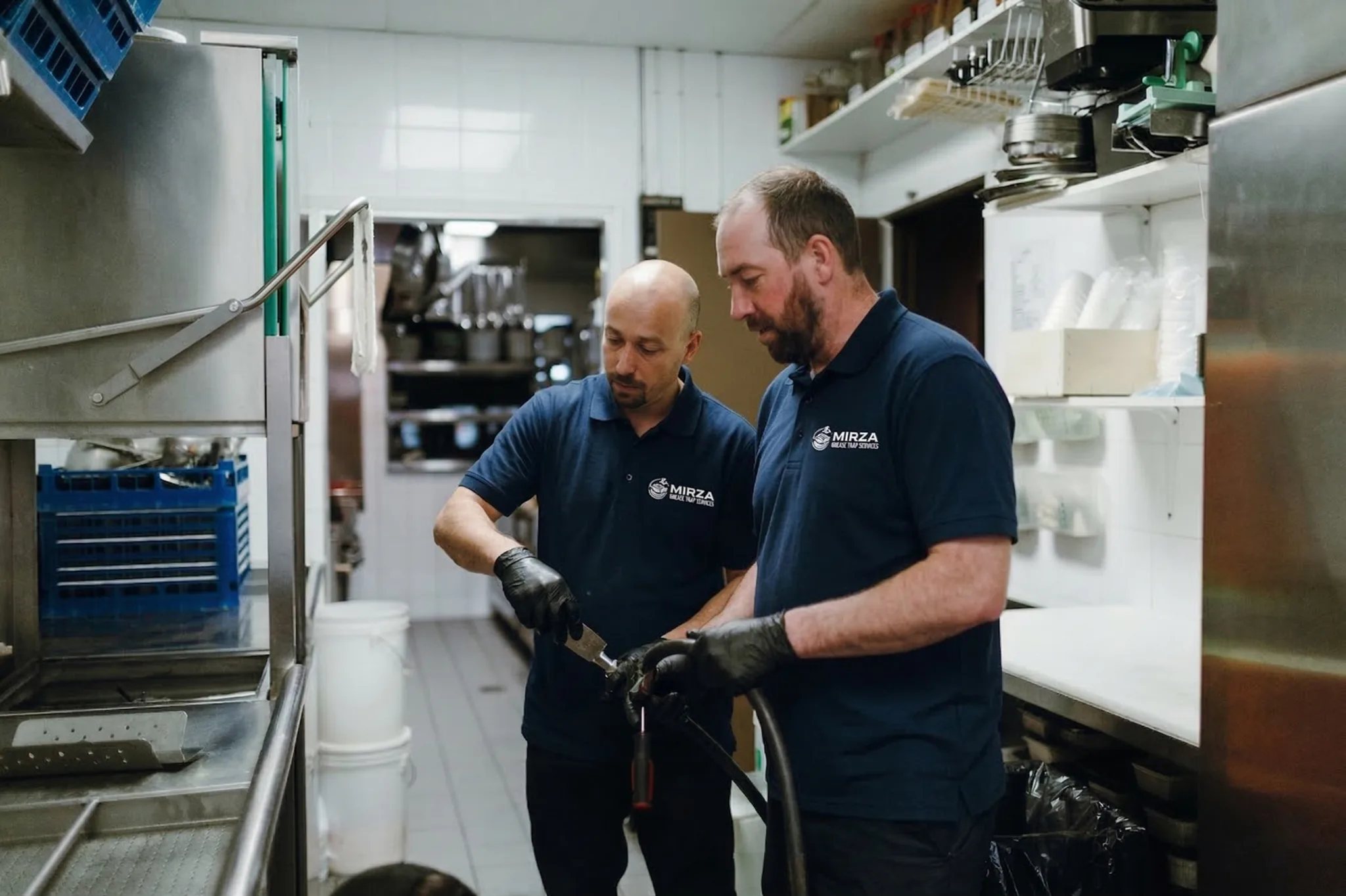 Mirza Grease Trap Services technician