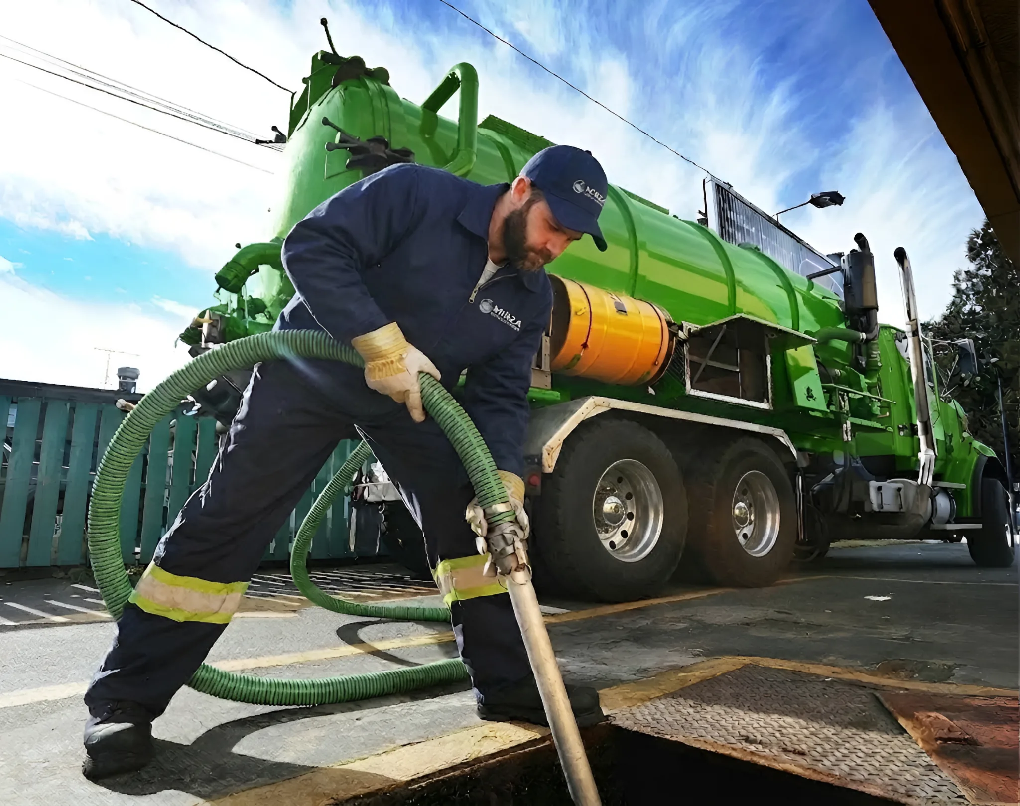 Mirza Grease Trap Services team ready for service