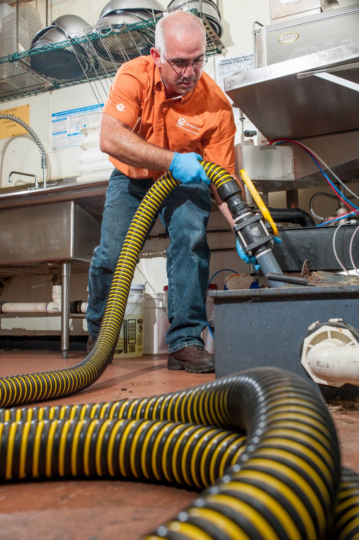 Grease trap cleaning service
