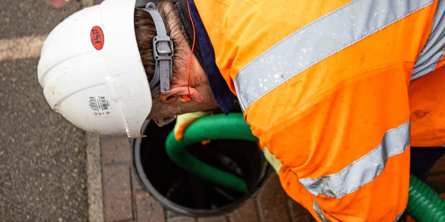 Grease interceptor pumping service