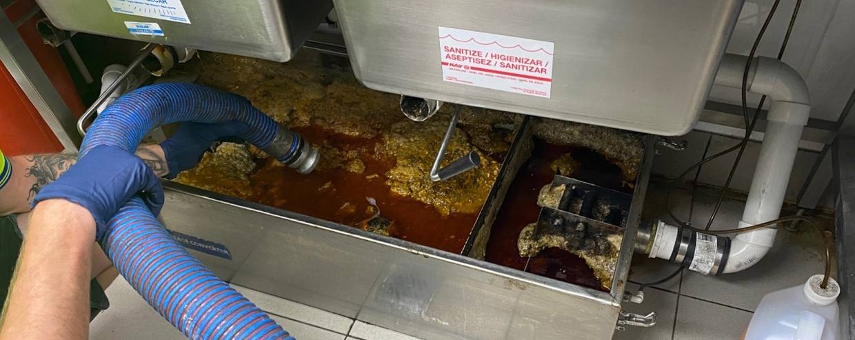 Grease trap cleaning service